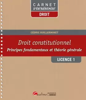 Couverture du produit · Carnet d'entraînement - Principes fondamentaux et