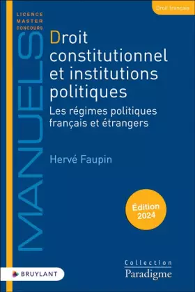 Couverture du produit · Droit constitutionnel et institutions politiques - Les régimes politiques français et étrangers
