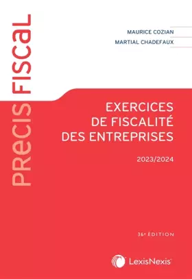 Couverture du produit · Exercices de fiscalité des entreprises