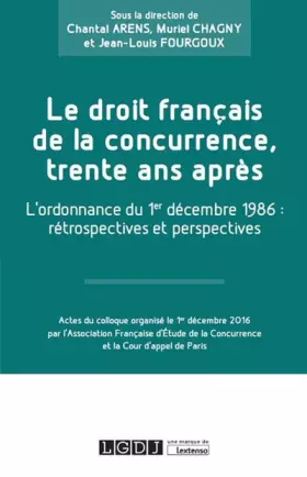 Couverture du produit · LE DROIT FRANÇAIS DE LA CONCURRENCE