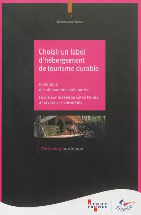Couverture du produit · Choisir un label d'hébergement de tourisme durable