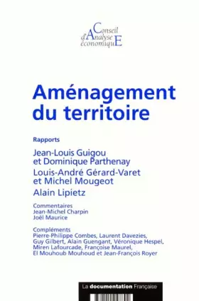 Couverture du produit · Aménagement du territoire