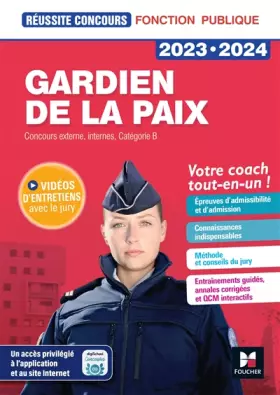 Couverture du produit · Réussite Concours - Gardien de la paix - 2023-2024- Préparation complète