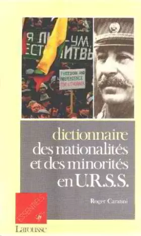 Couverture du produit · Dictionnaire des nationalités et des minorités en URSS