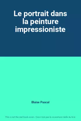 Couverture du produit · Le portrait dans la peinture impressioniste