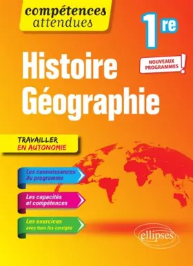 Couverture du produit · Histoire géographie 1re