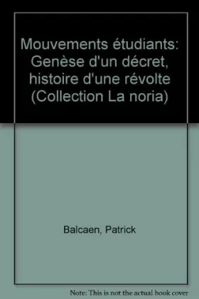 Couverture du produit · Mouvements étudiants