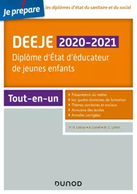Couverture du produit · DEEJE 2020/2021 - Diplôme d'État d'éducateur de jeunes enfants - Tout-en-un: Diplôme d'État d'éducateur de jeunes enfants - Tou