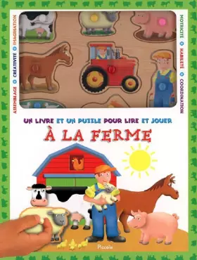Couverture du produit · A la ferme: Un livre et un puzzle pour lire et jouer