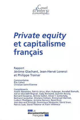 Couverture du produit · Private equity et capitalisme français (CAE n.75)