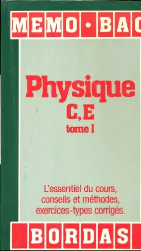 Couverture du produit · MEMO/6 PHYSIQUE CE T1 (Ancienne Edition)