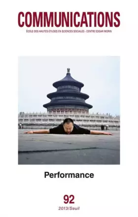 Couverture du produit · Communications, n°92. Performance. Le corps exposé.