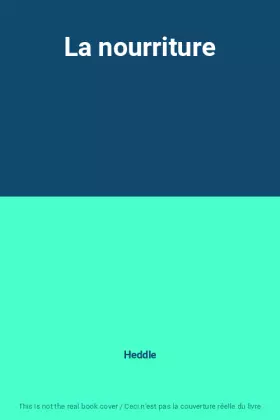 Couverture du produit · La nourriture