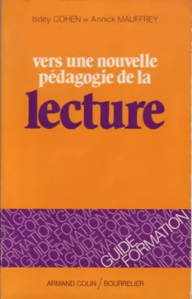 Couverture du produit · Vers une nouvelle pédagogie de la lecture