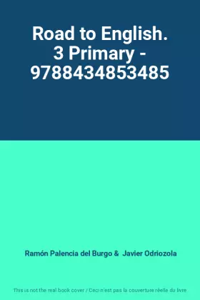 Couverture du produit · Road to English. 3 Primary - 9788434853485