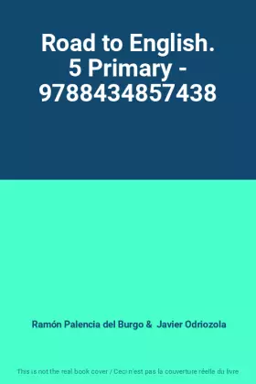 Couverture du produit · Road to English. 5 Primary - 9788434857438
