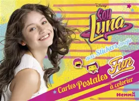 Couverture du produit · Disney Soy Luna - Cartes postales fun à colorier - avec stickers émojis