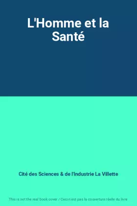 Couverture du produit · L'Homme et la Santé