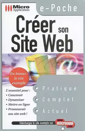 Couverture du produit · Creer Son Site Web