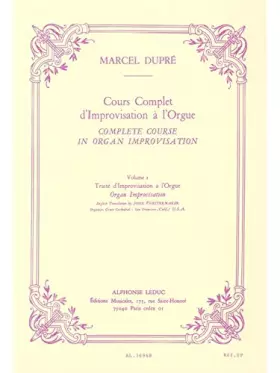 Couverture du produit · COURS COMPLET D'IMPROVISATION A L'ORGUE/VOL 2/EDITION FRANCAISE