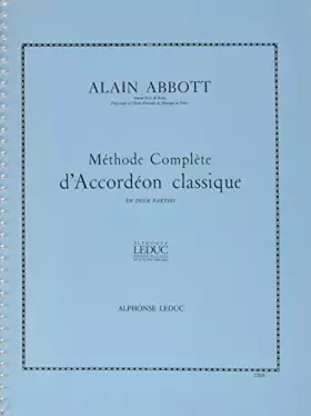 Couverture du produit · Abbott methode d'accordeon classique volume 2 accordion book