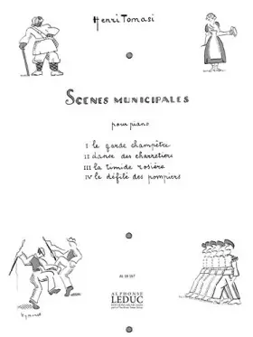 Couverture du produit · Henri tomasi: scenes municipales (piano solo) piano