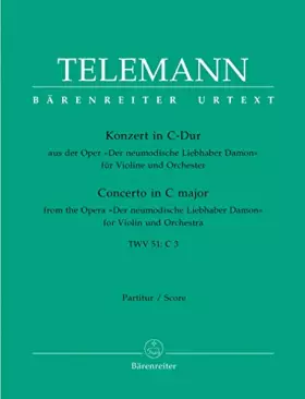 Couverture du produit · Telemann: Concerto for Violin and Orchestra in C Major TWV 51:C 3