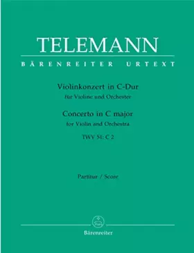 Couverture du produit · Telemann: Concerto for Violin and Orchestra in C Major TWV 51:C2