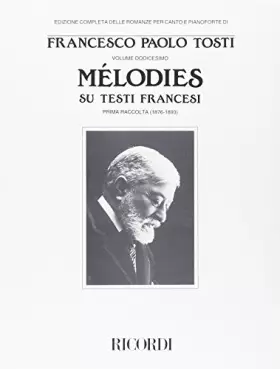 Couverture du produit · MELODIES SU TESTI FRANCESI -I (1876-1893) CHANT