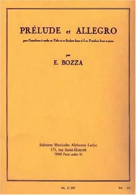 Couverture du produit · EUGENE BOZZA: PRELUDE AND ALLEGRO