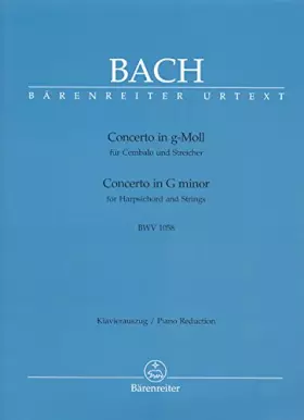 Couverture du produit · Concerto for Harpsichord in G minor (BWV 1058) (two-piano reduction)