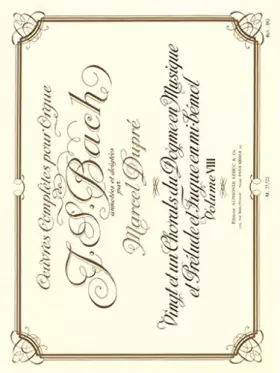 Couverture du produit · OEUVRES COMPLETES POUR ORGUE VOL 08/21 CHORALS DU DOGME/PREL ET FUGUE MIB/ORGUE