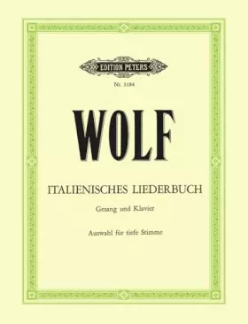 Couverture du produit · Wolf: Italienisches Liederbuch (Auswahl) (Voice and Piano) (EP3184)