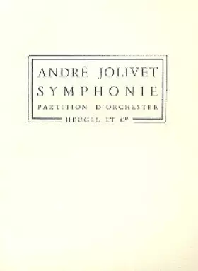 Couverture du produit · Andre jolivet: symphonie no.1 (ph208) (orchestra)