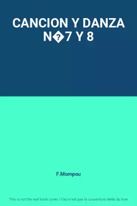Couverture du produit · CANCION Y DANZA N�7 Y 8