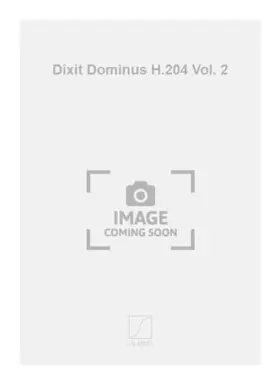 Couverture du produit · Partitions classique SALABERT CHARPENTIER MARC-ANTOINE - DIXIT DOMINUS H204 - SCORE Conducteur