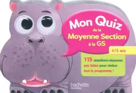 Couverture du produit · MON QUIZ - De la MS à la GS - 4/5 ans
