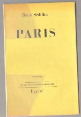 Couverture du produit · René Sédillot. Paris