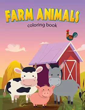 Couverture du produit · Farm Animals Coloring Book for kids: A Cute Farm Animal Coloring Book for Kids (Coloring Books for Kids), 50 pictures for kids