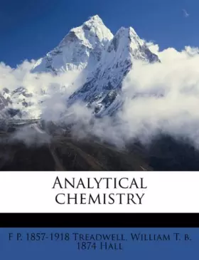 Couverture du produit · Analytical Chemistry