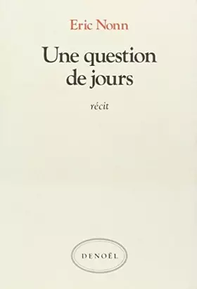 Couverture du produit · Une question de jours