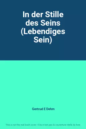 Couverture du produit · In der Stille des Seins (Lebendiges Sein)