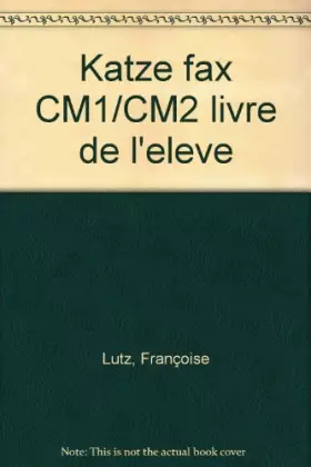 Couverture du produit · Katze fax : L'allemand à l'école élémentaire