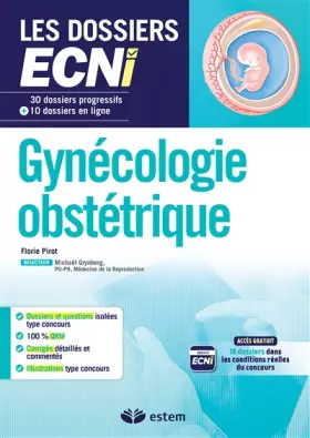 Couverture du produit · Gynécologie-obstétrique: 30 dossiers progressifs et 10 dossiers en ligne (2015)