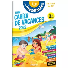 Couverture du produit · Cahier de vacances 2022 - Les incollables - De la GS au CP - 5-6 ans