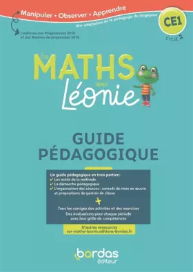 Couverture du produit · Les Maths avec Léonie CE1 2020 Livre du professeur