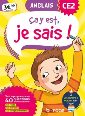 Couverture du produit · Ça y est, je sais ! - Anglais CE2