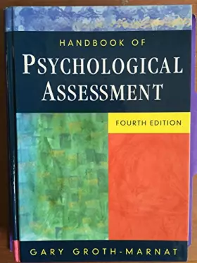 Couverture du produit · Handbook of Psychological Assessment