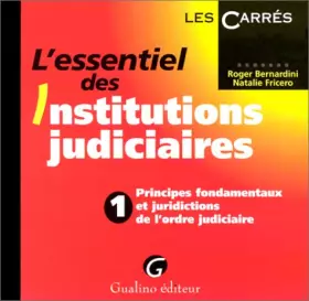 Couverture du produit · L'essentiel des Institutions Judiciaires
