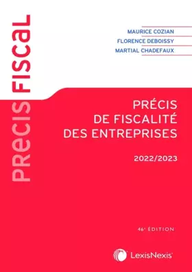 Couverture du produit · precis de fiscalite des entreprises 2022 2023